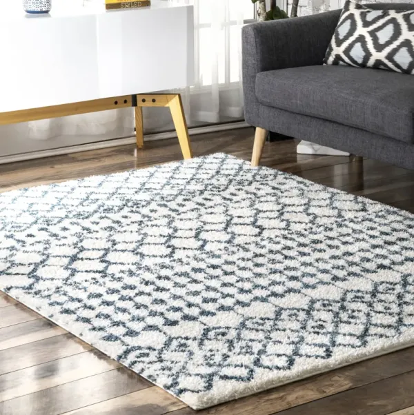 Moroccan Trellis Soft Shag Rug