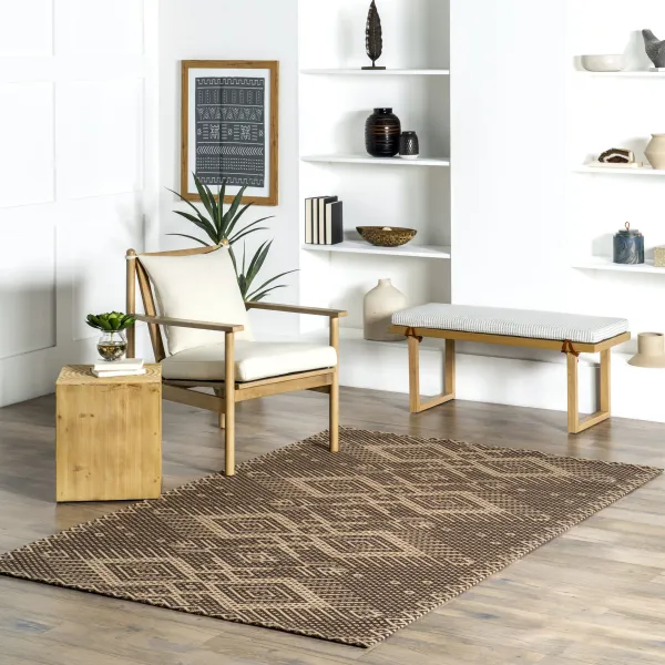Brielle Jute-Blend Diamond Rug