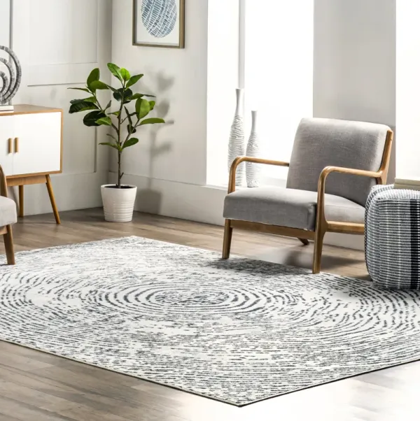 Bianca Abstract Rings Rug