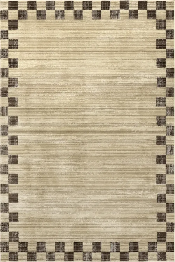 Pompeii Checked Border Rug