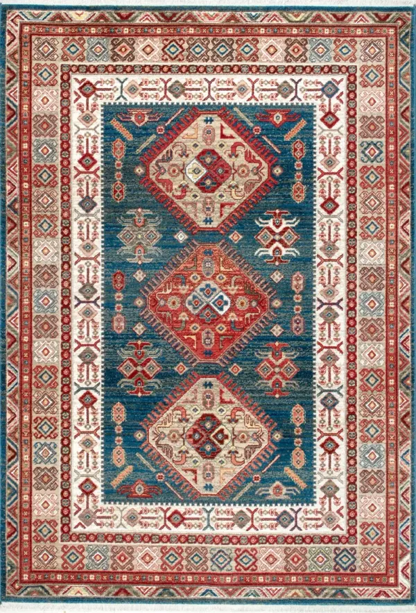 Emblem Fringed Rug