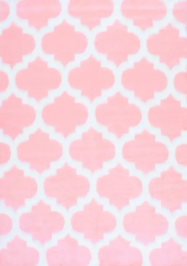 Faux Sheepskin Trellis Rug