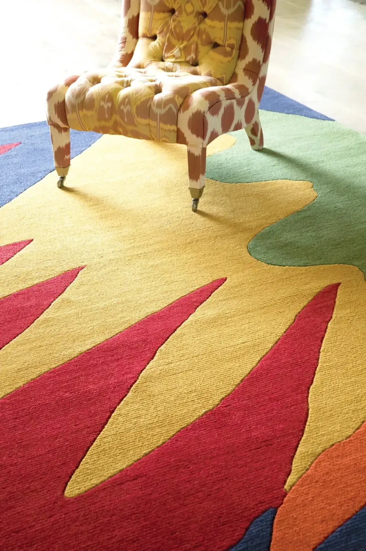 Graphic Hand Tufted Wool Rug