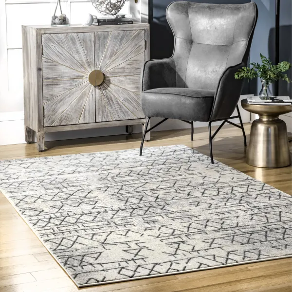 Faded Banded Tribal Rug