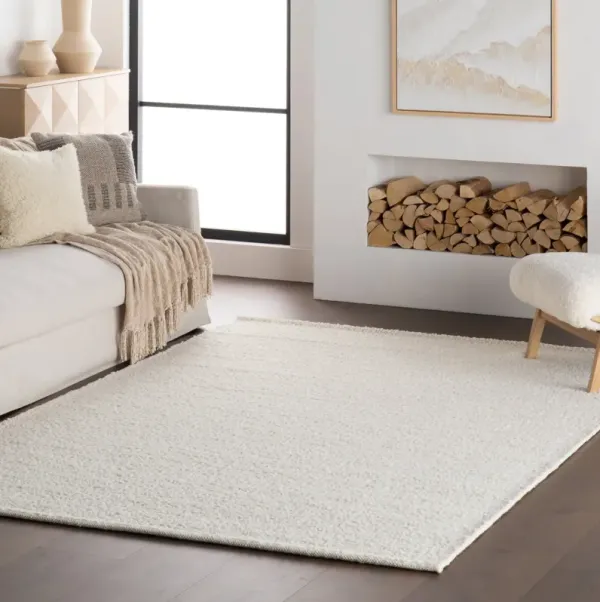 Zeva Textured Flatweave Shag Rug