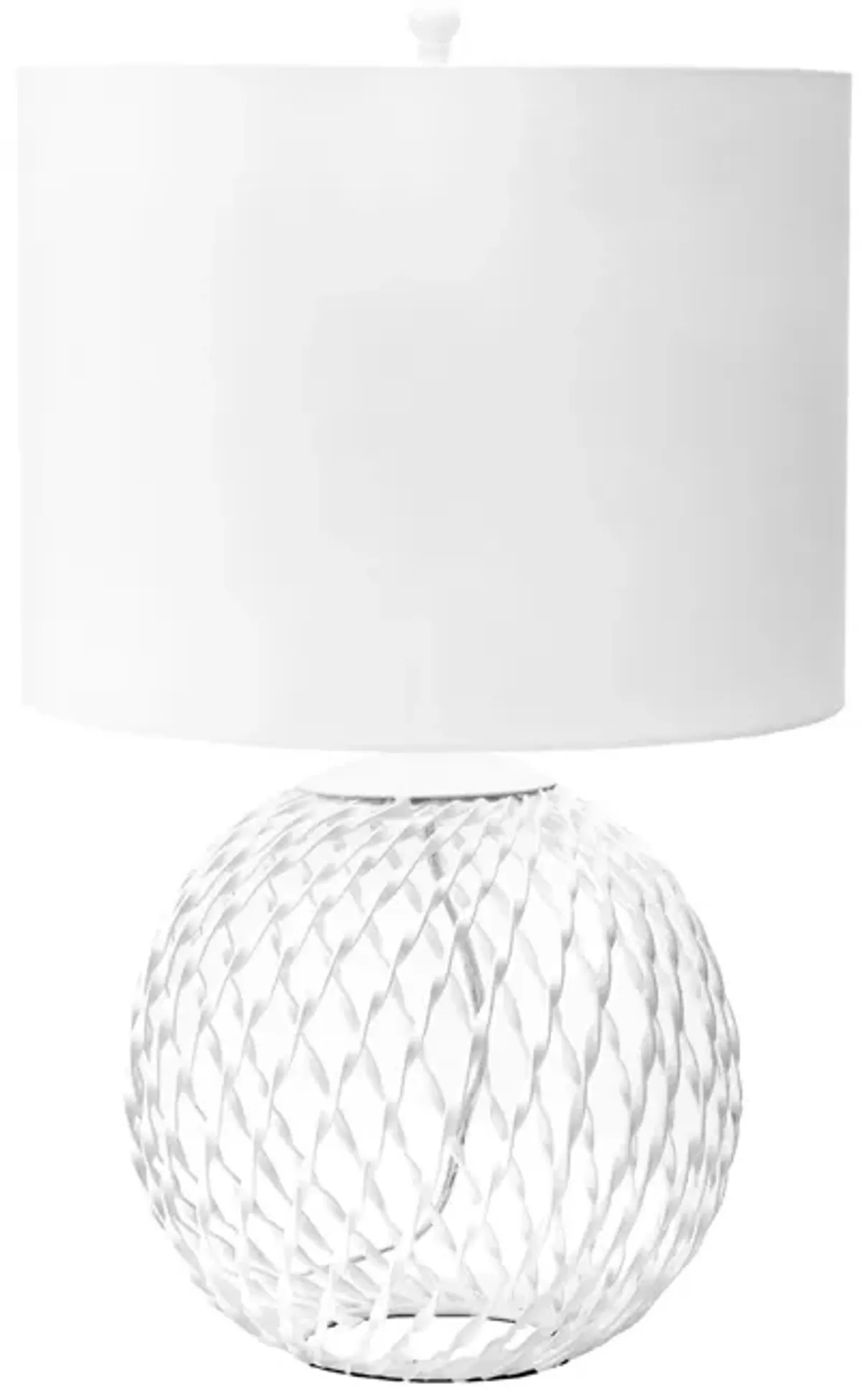 20-inch Iron Wire Mesh Globe Table Lamp