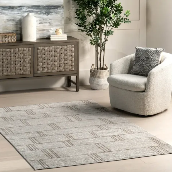 Gisele Geometric Washable Rug