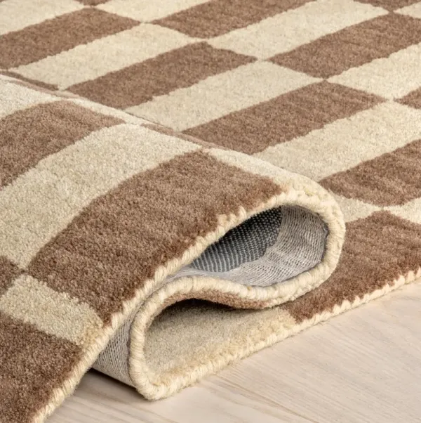 Kai Checkerboard Wool Rug