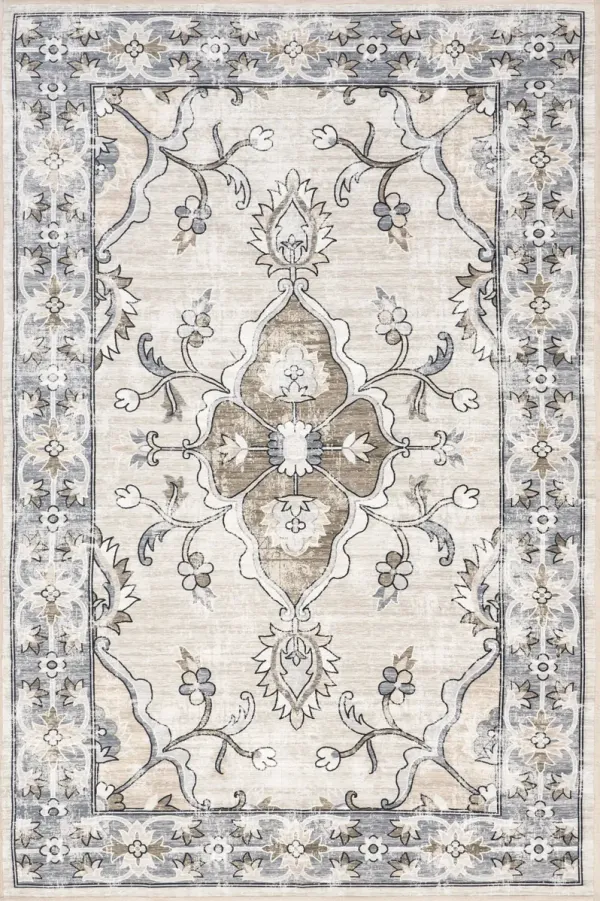 Riya Washable Floral Rug