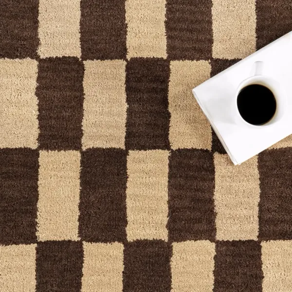Kai Checkerboard Wool Rug