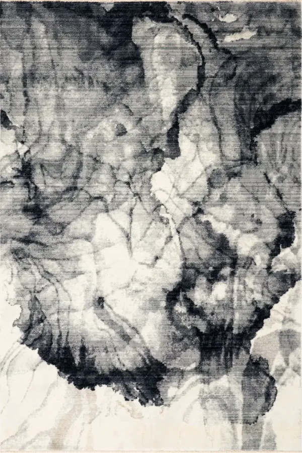 Aurelya Plush Abstract Contemporary Rug