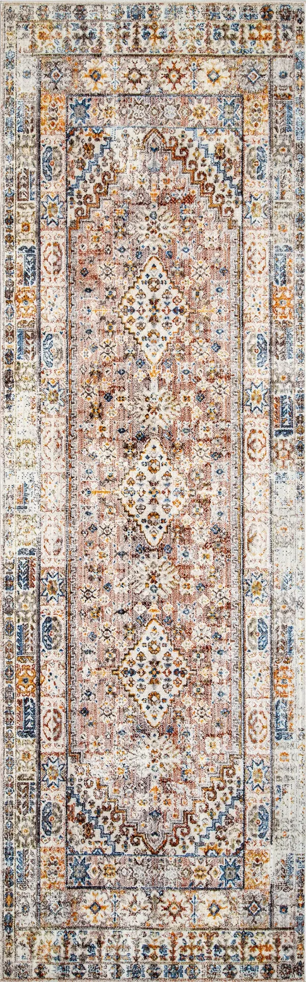 Archer Distressed Medallion Rug