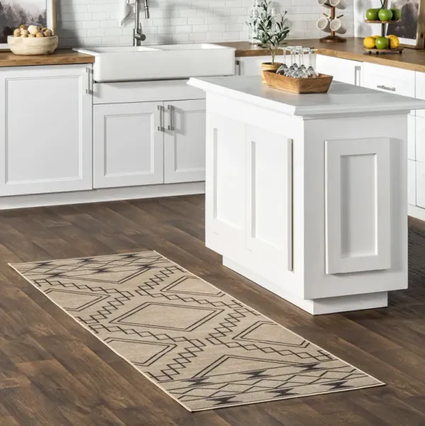 Caitlin Easy-Jute Washable Symbols Rug