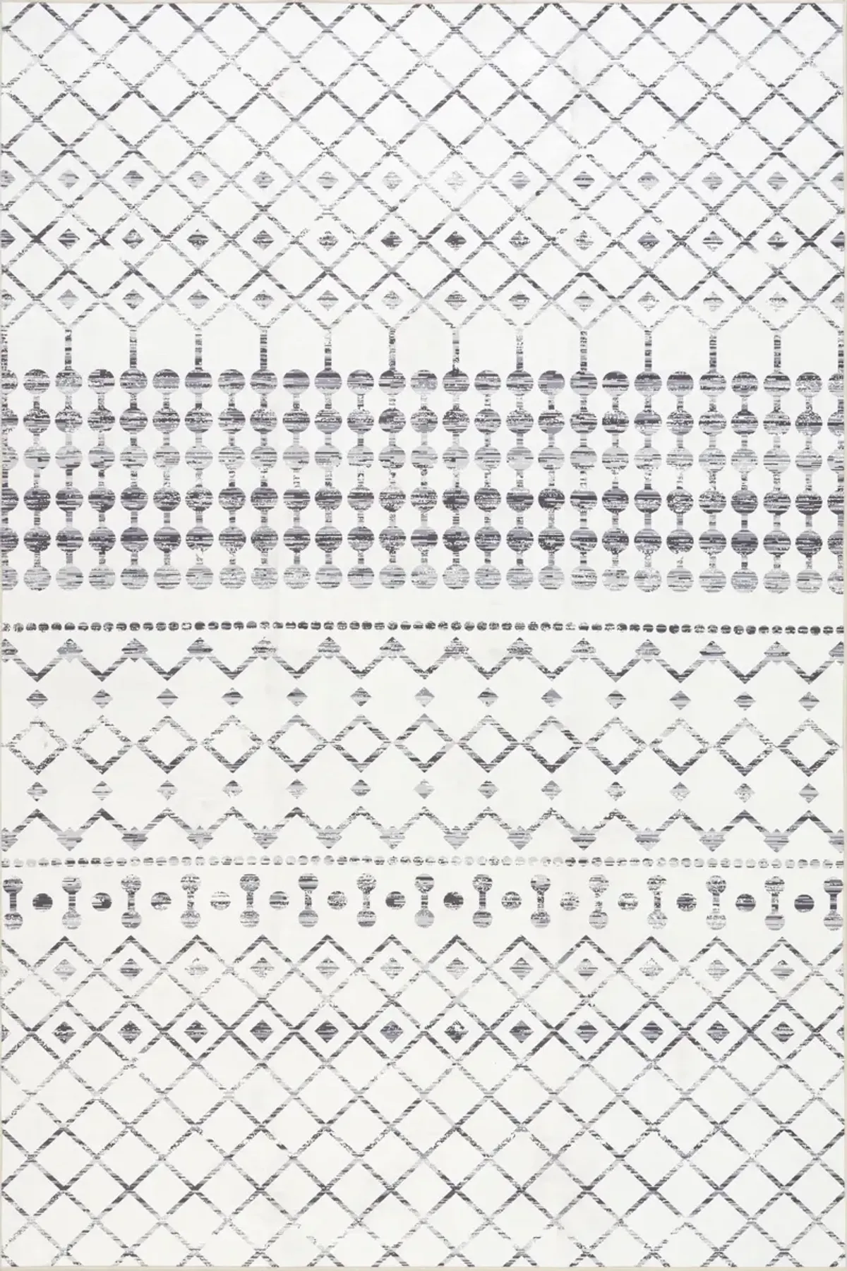 Moroccan Trellis Spill Proof Washable Rug