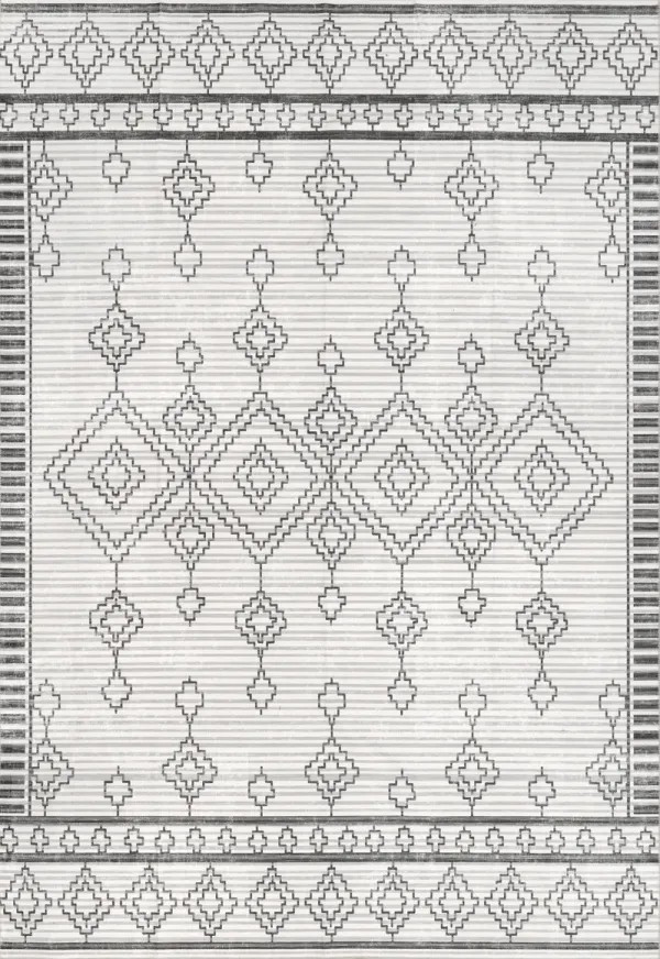 Coraline Washable Diamond Rug