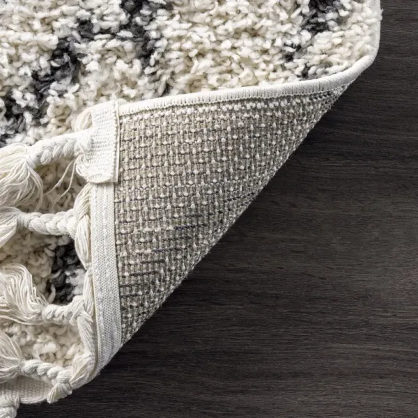 Moroccan Diamond Tassel Rug