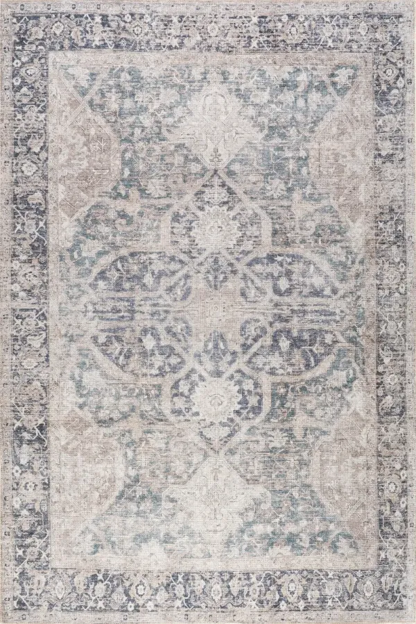 Nanisca Medallion Washable Rug