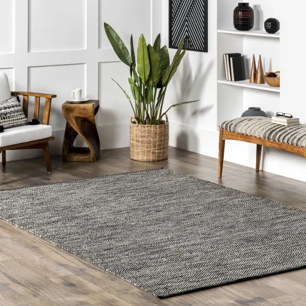 Cotton Solid Flatweave Rug