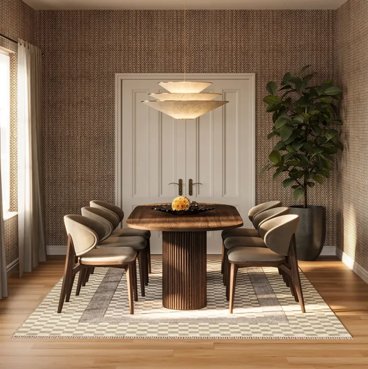 Memphis Modern Checkered Hand Woven Rug