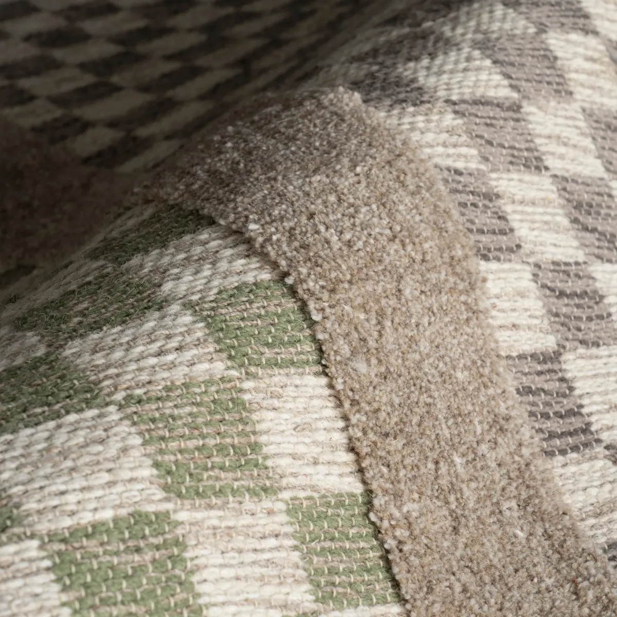 Memphis Modern Checkered Hand Woven Rug