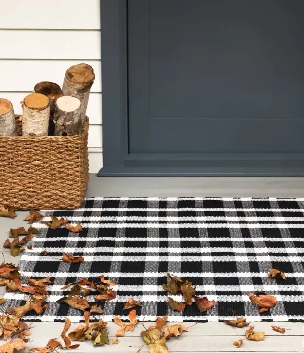 Tattersall Handwoven Indoor/Outdoor Rug