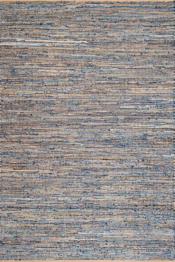 Jute And Denim Crosshatch Rug