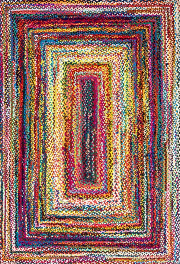 Bohemian Chindi Braided Rug