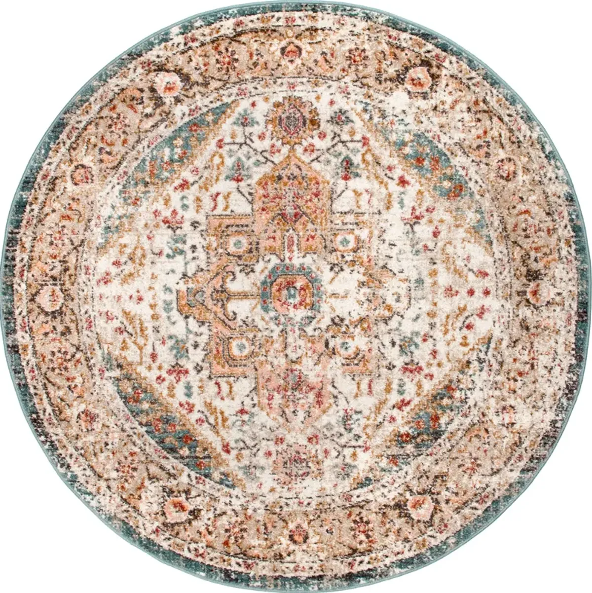 Fading Herati Medallion Rug