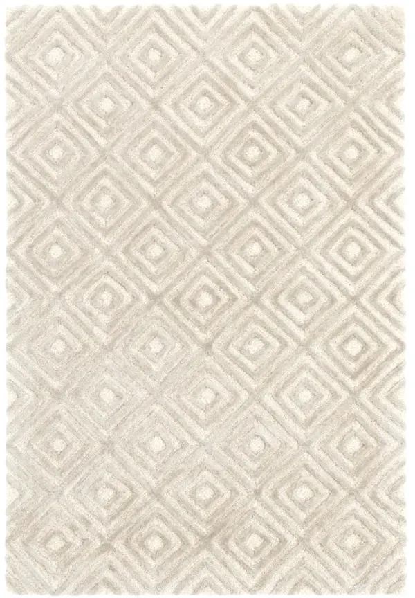 Cut Diamond Hand Tufted Wool/Viscose Rug