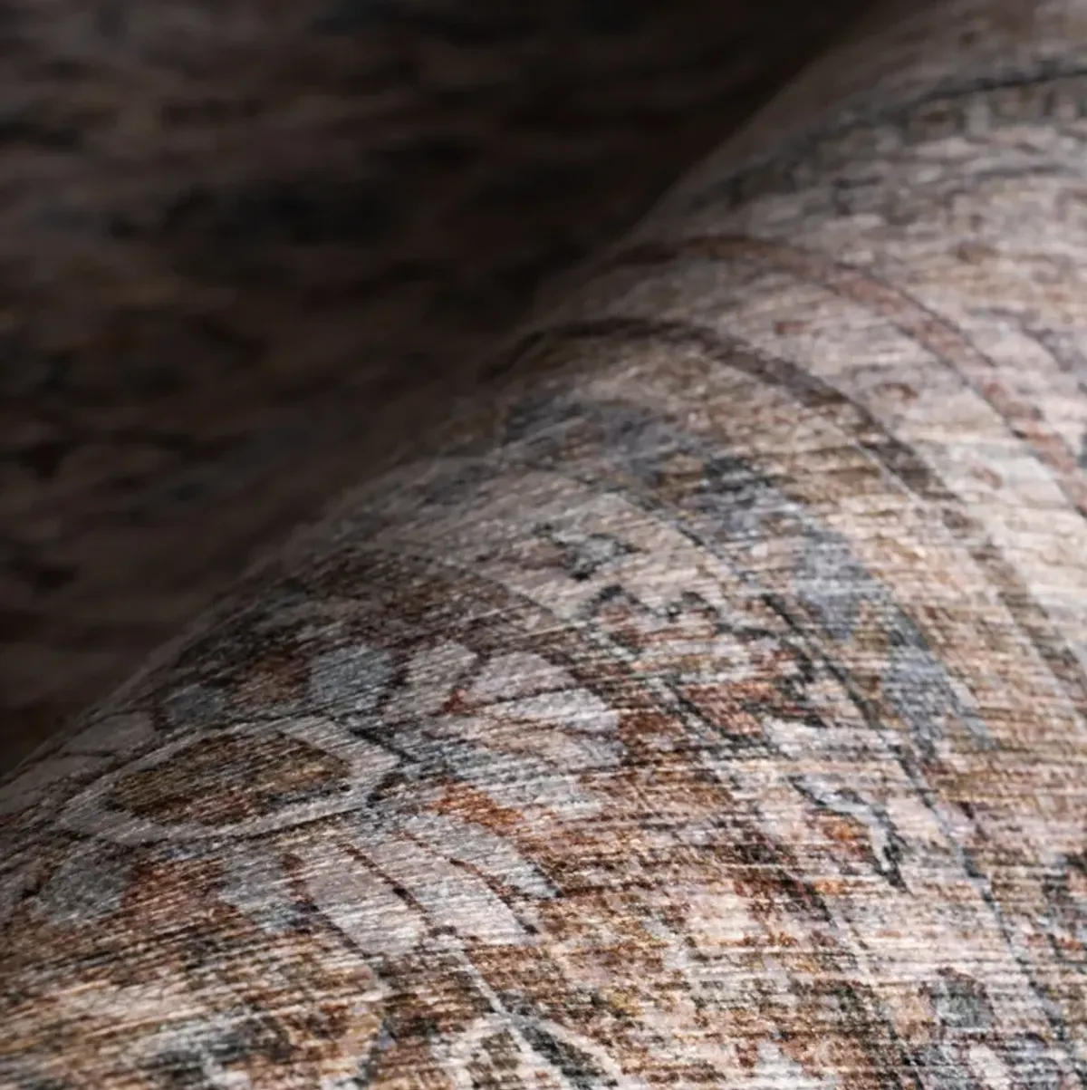 Zella Spill Proof Washable Vintage Rug