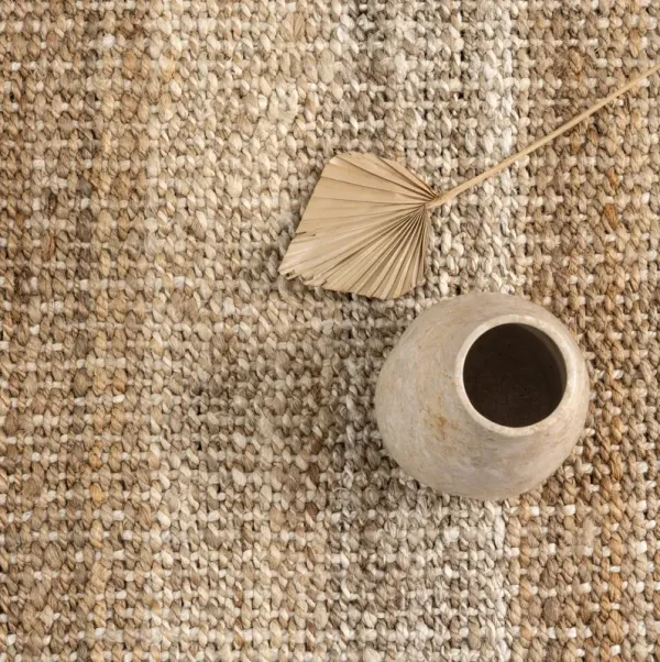 Edie Handwoven Striped Jute Rug