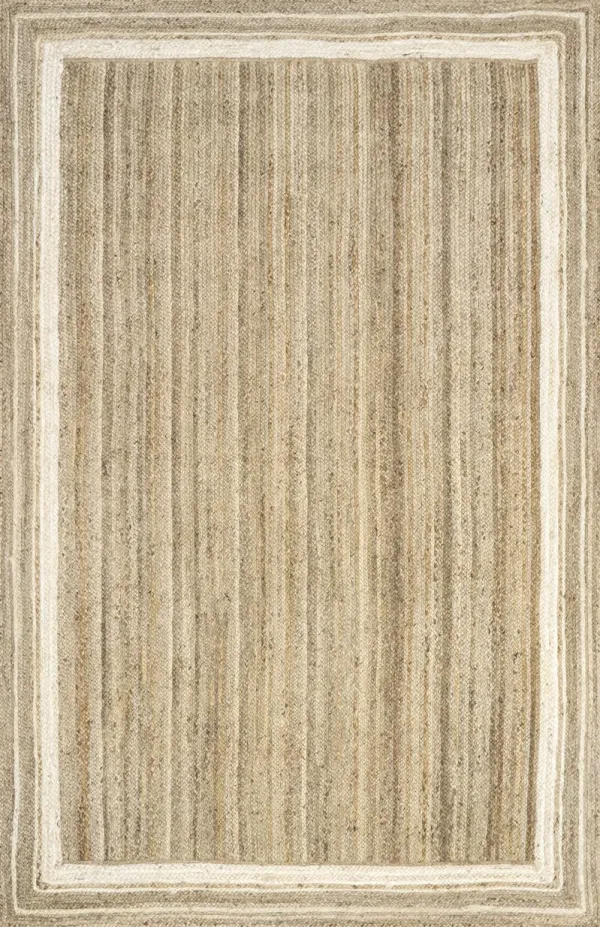 Jute Braided Saturn Border Rug