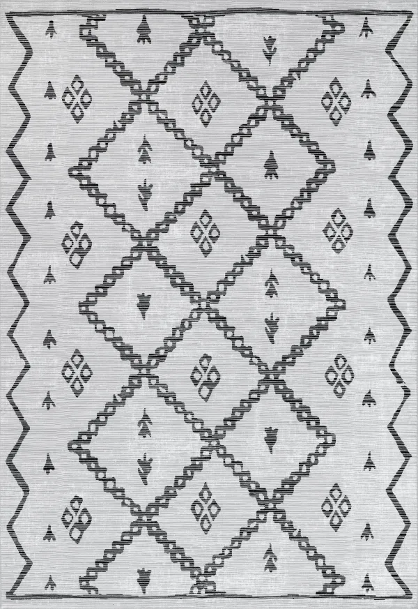 Beatrice Washable Trellis Rug