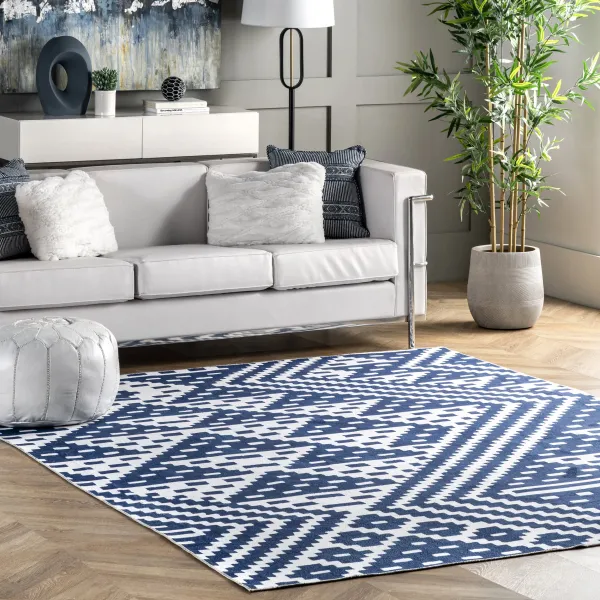 Alexis Trellis Washable Rug