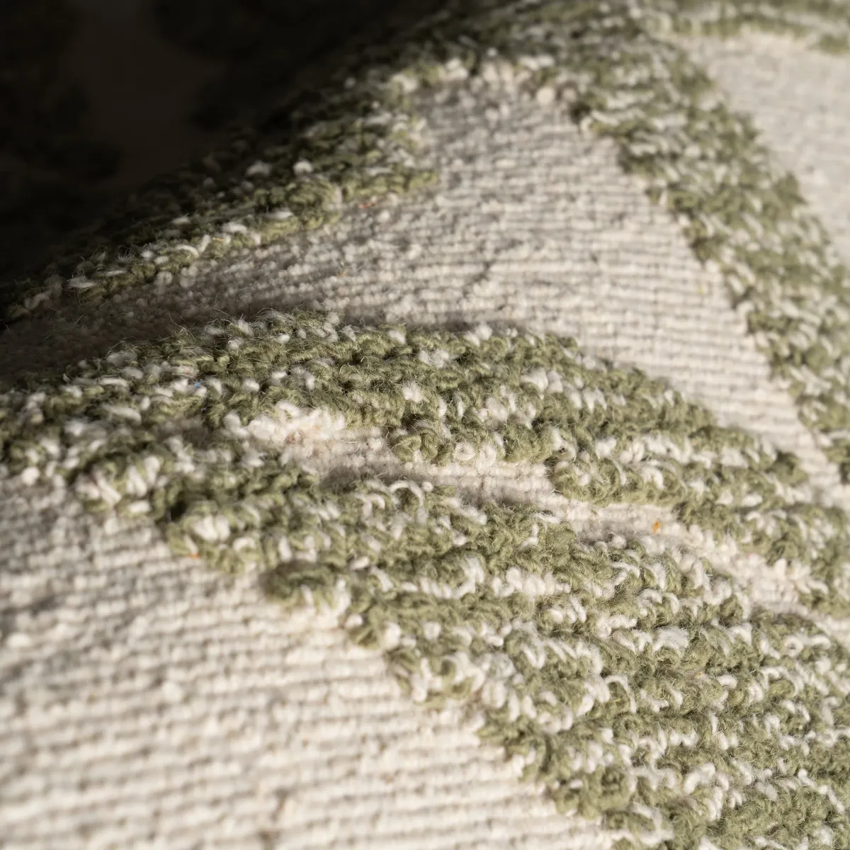 Sage Bohemian Floral Wool Rug