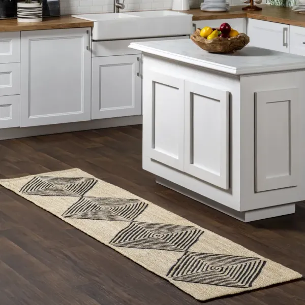 Axel Diamond Jute Rug