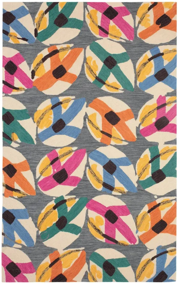 Lily Pad Hand Micro Hooked Wool Rug