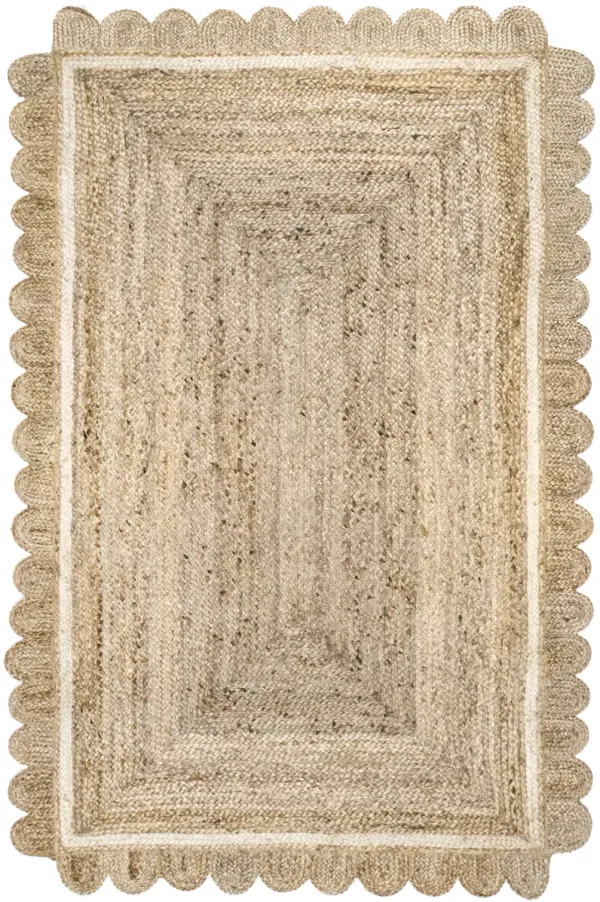 Anna Scalloped Jute Rug