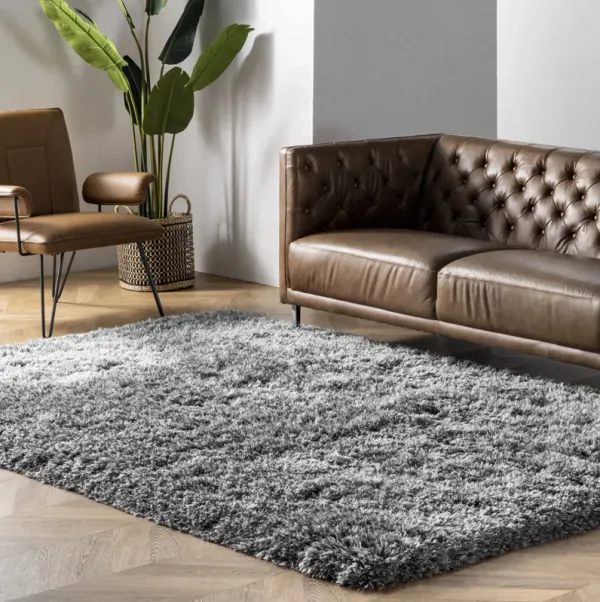 Fluffy Speckled Shag Rug