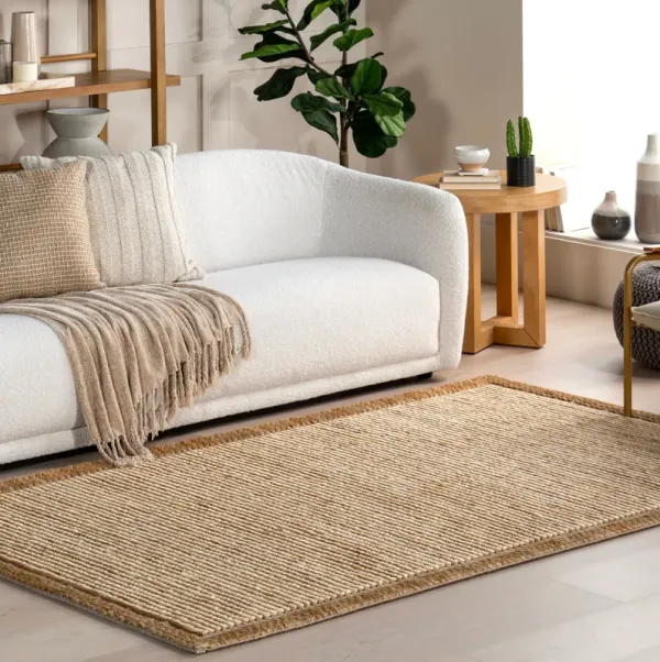 Ilse Bordered Hand Braided Jute Rug