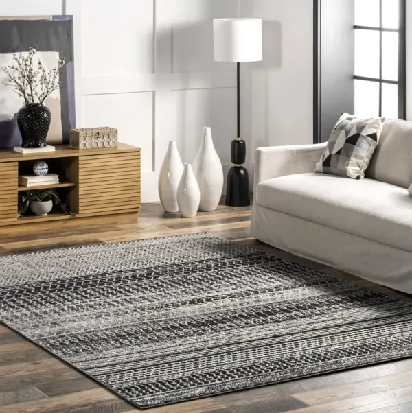 Banded Abacus And Stripes Rug