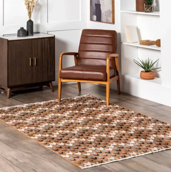 Deedra Geometric Banded Rug