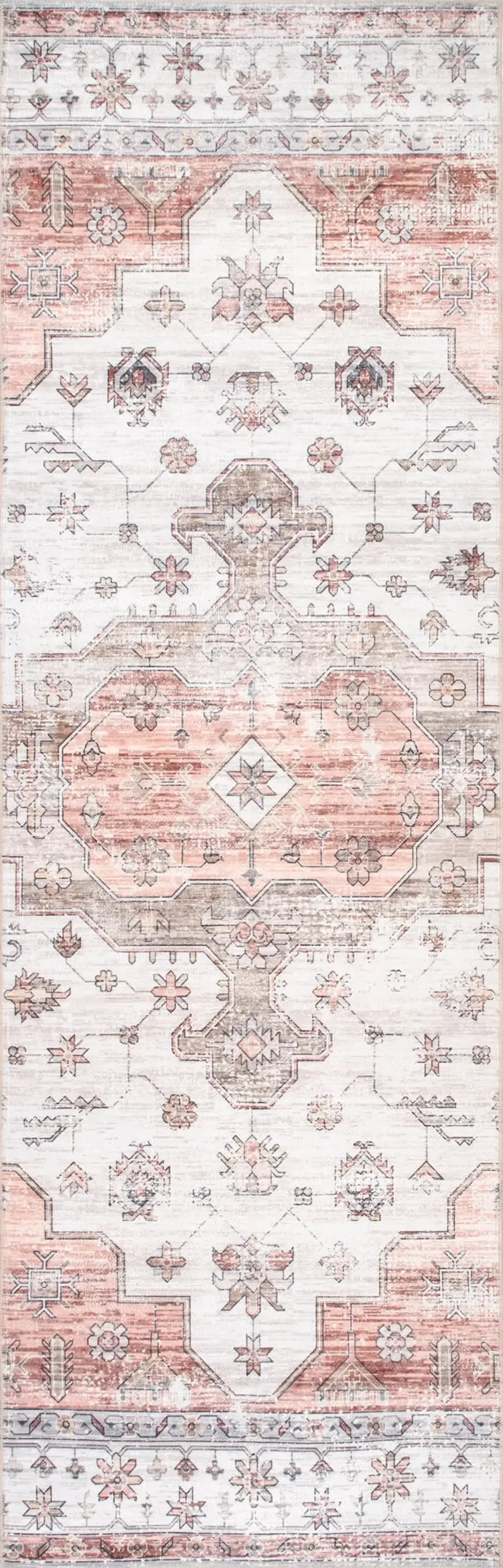 Francis Cartouche Medallion Washable Rug