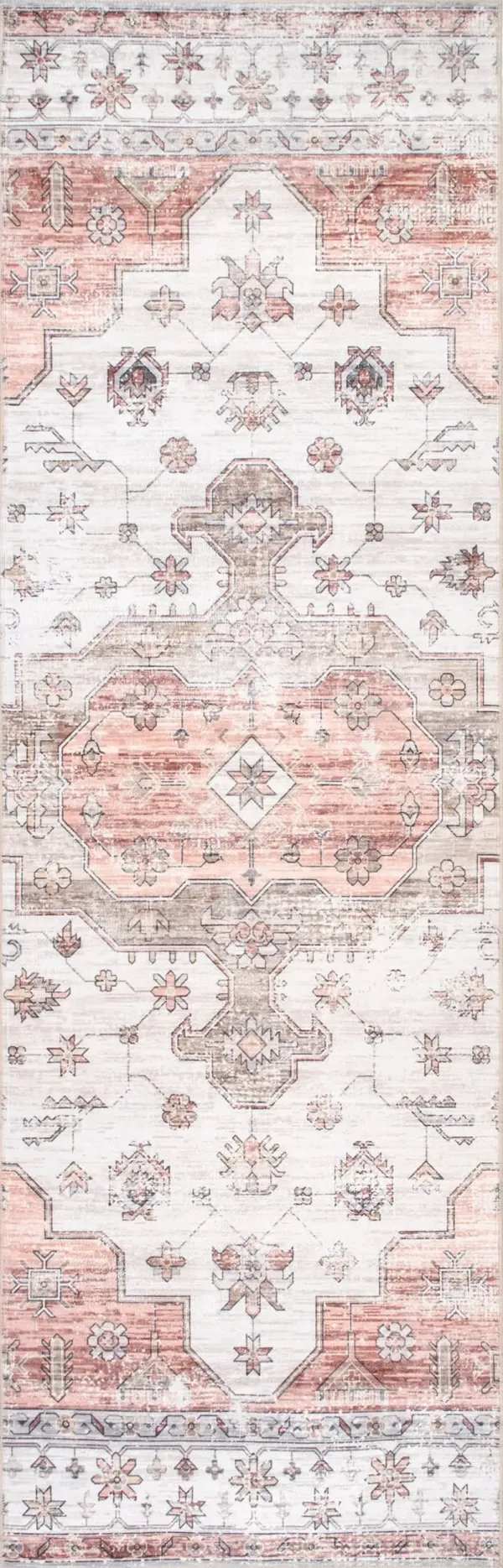 Francis Cartouche Medallion Washable Rug