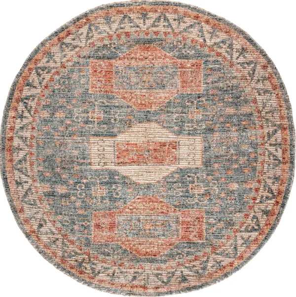 Cartouche Medallion Tassel Rug