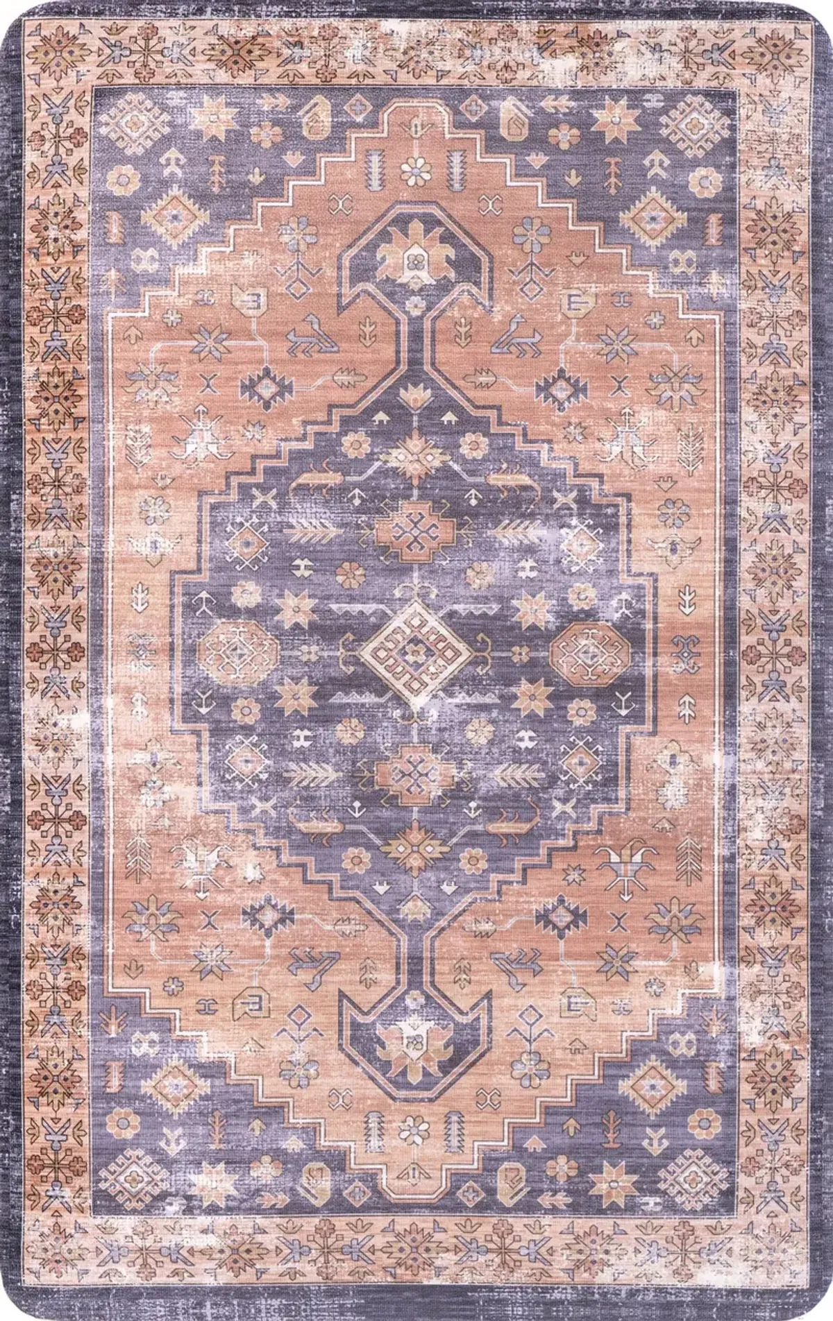 Distressed Medallion Anti-Fatigue Mat