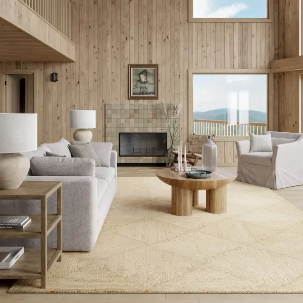 Juniper Jute Tiled Rug