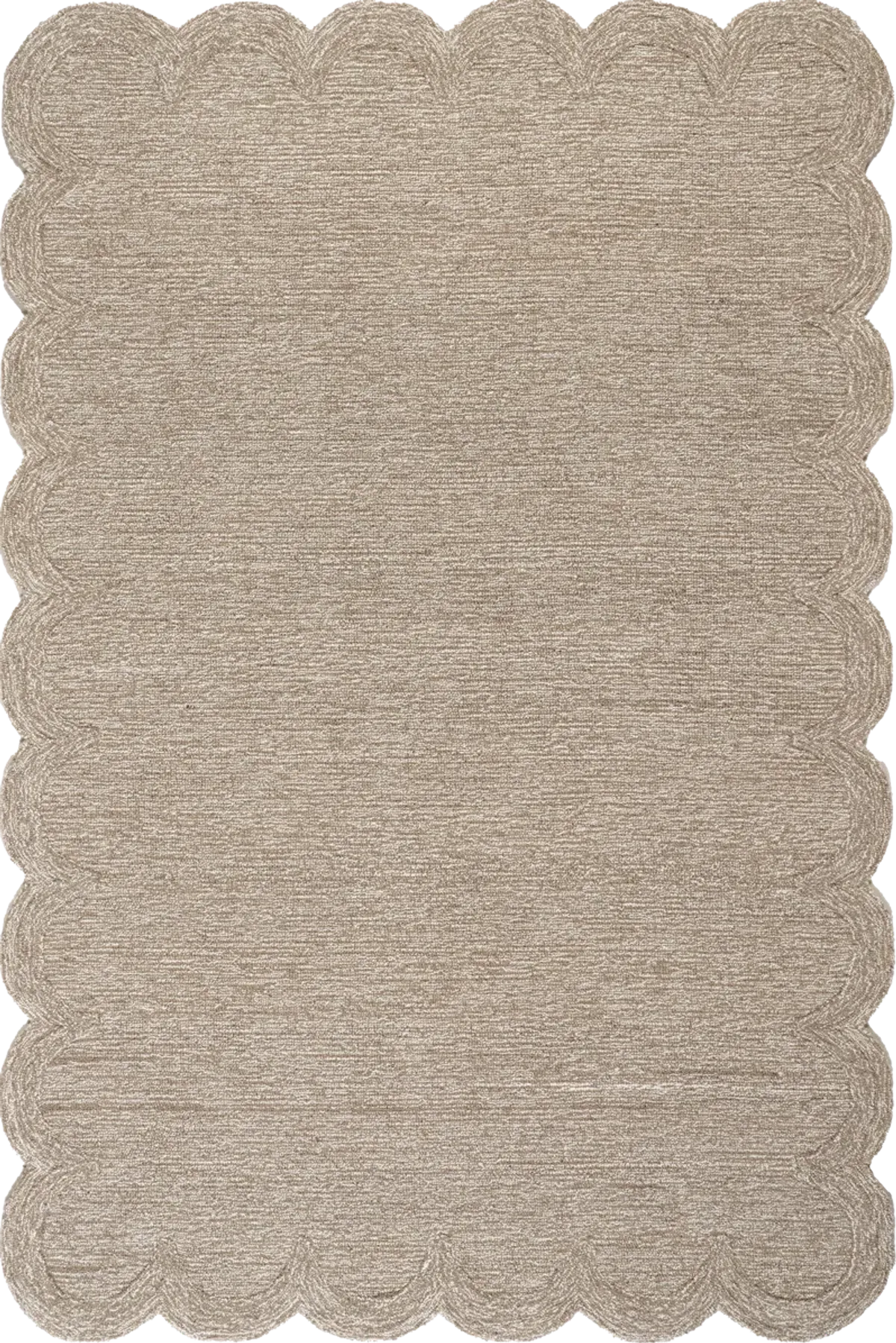 Broaun Solid Bordered Rug
