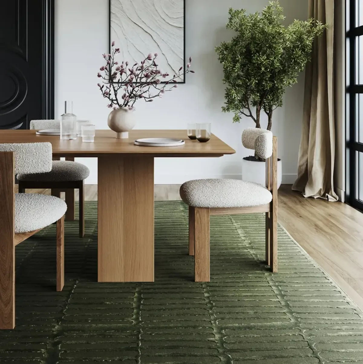 Cranbury Plush Textured Washable Rug