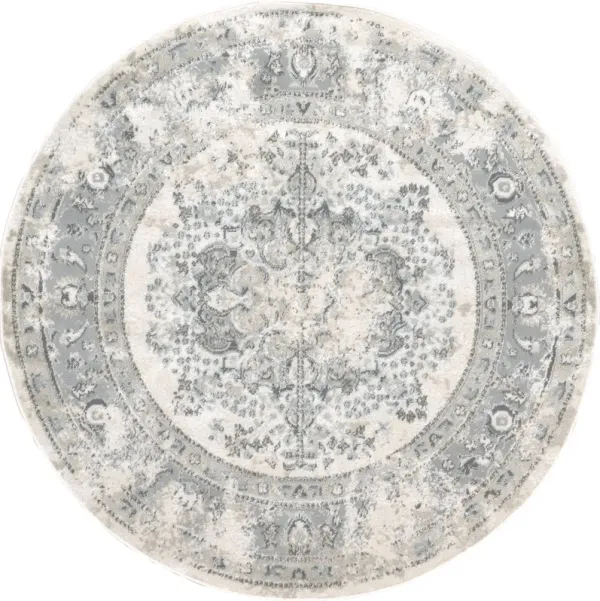 Milky Medallion Rug